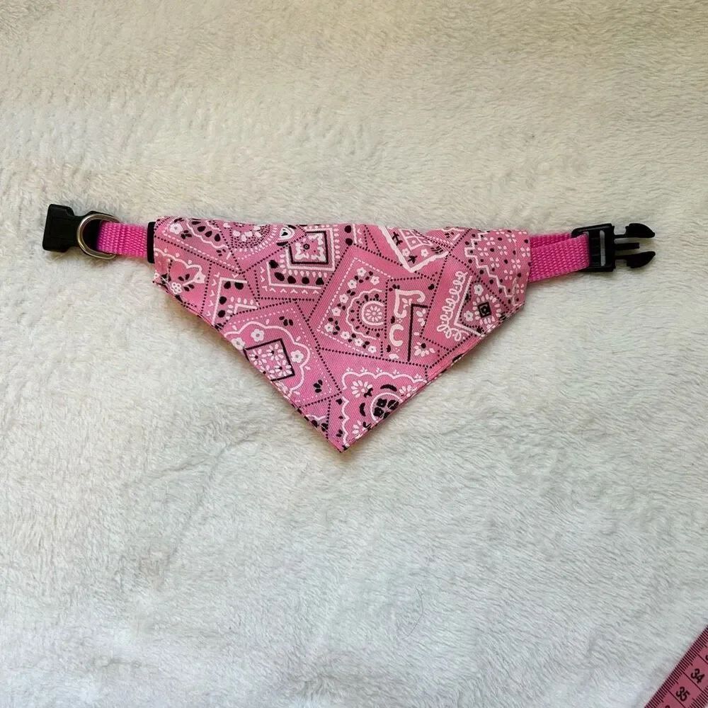 Bandanas For Dogs Adjustable Dog Bandana Printed Soft Collar For Dog Cat Dog Sca